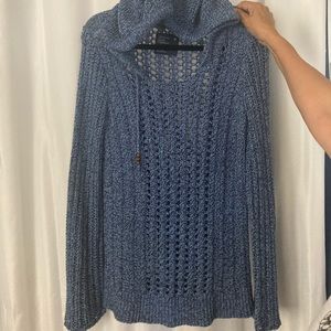 blue cotton sweater